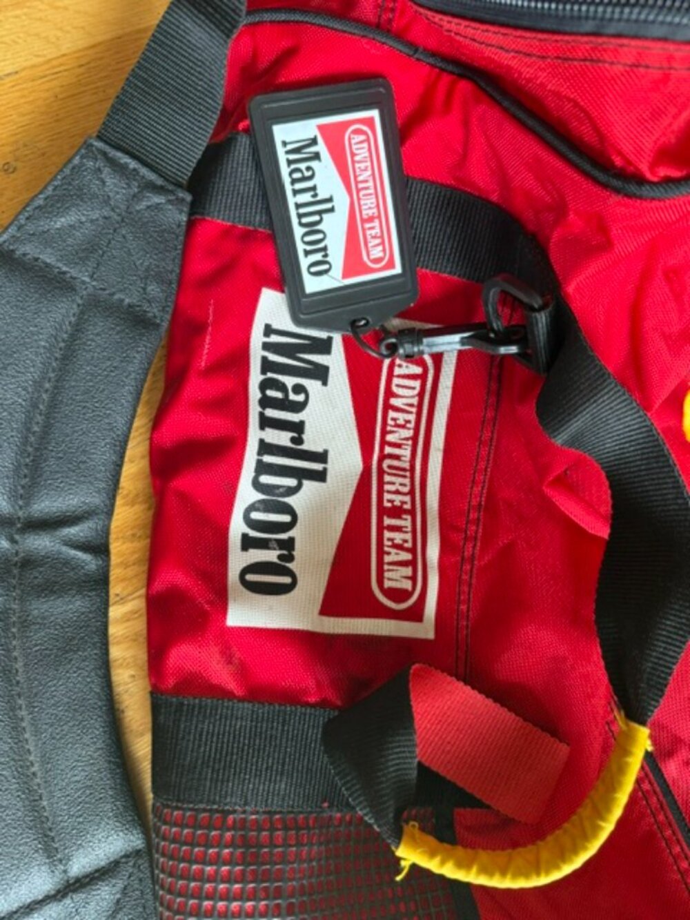 Vintage Marlboro Adventure Team Red Duffle Travel Bag